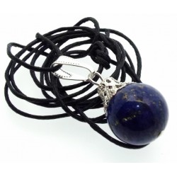 12mm Lapis Lazuli Gemstone Sphere Pendant